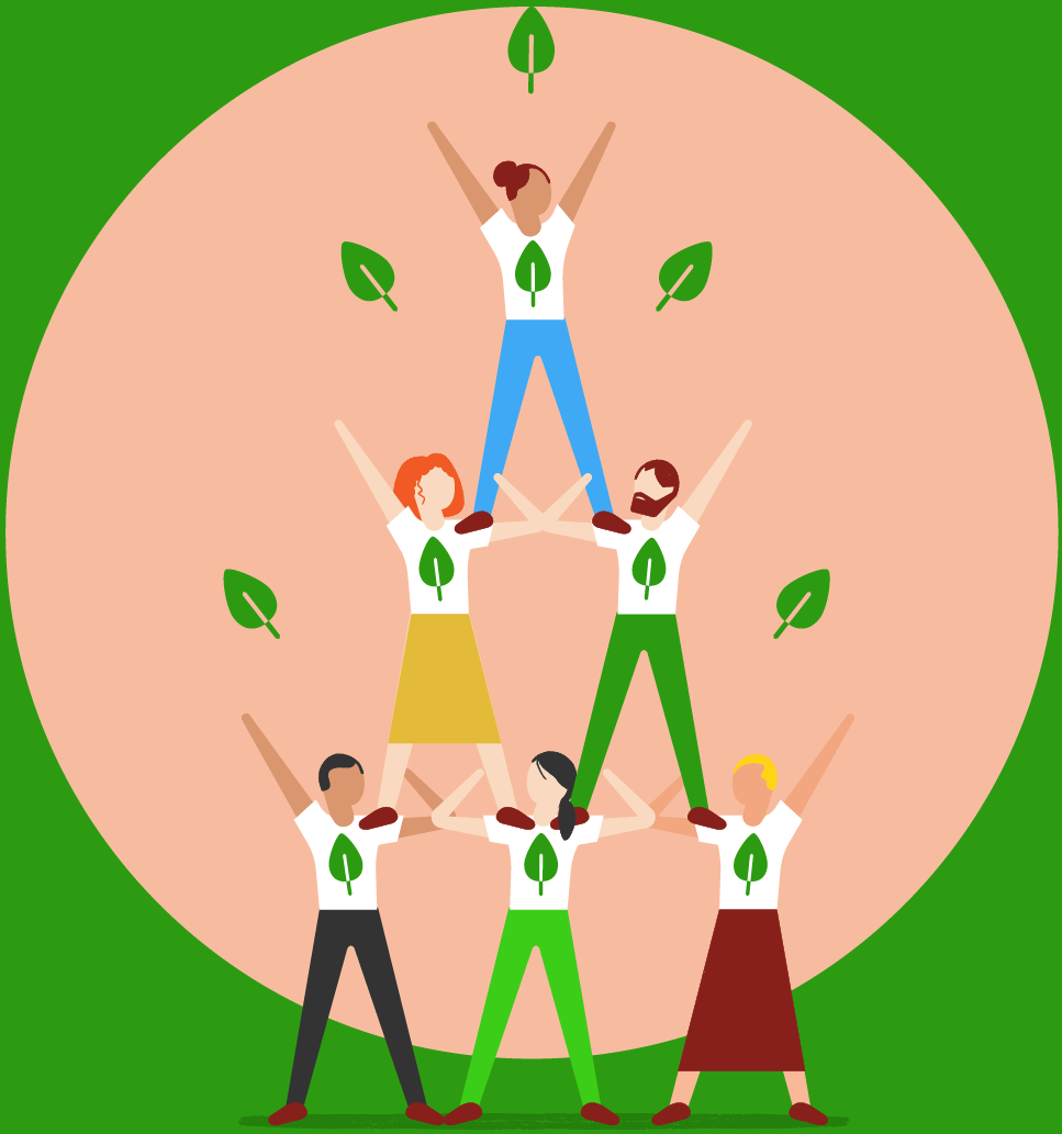 Koha Tree Human Pyramid